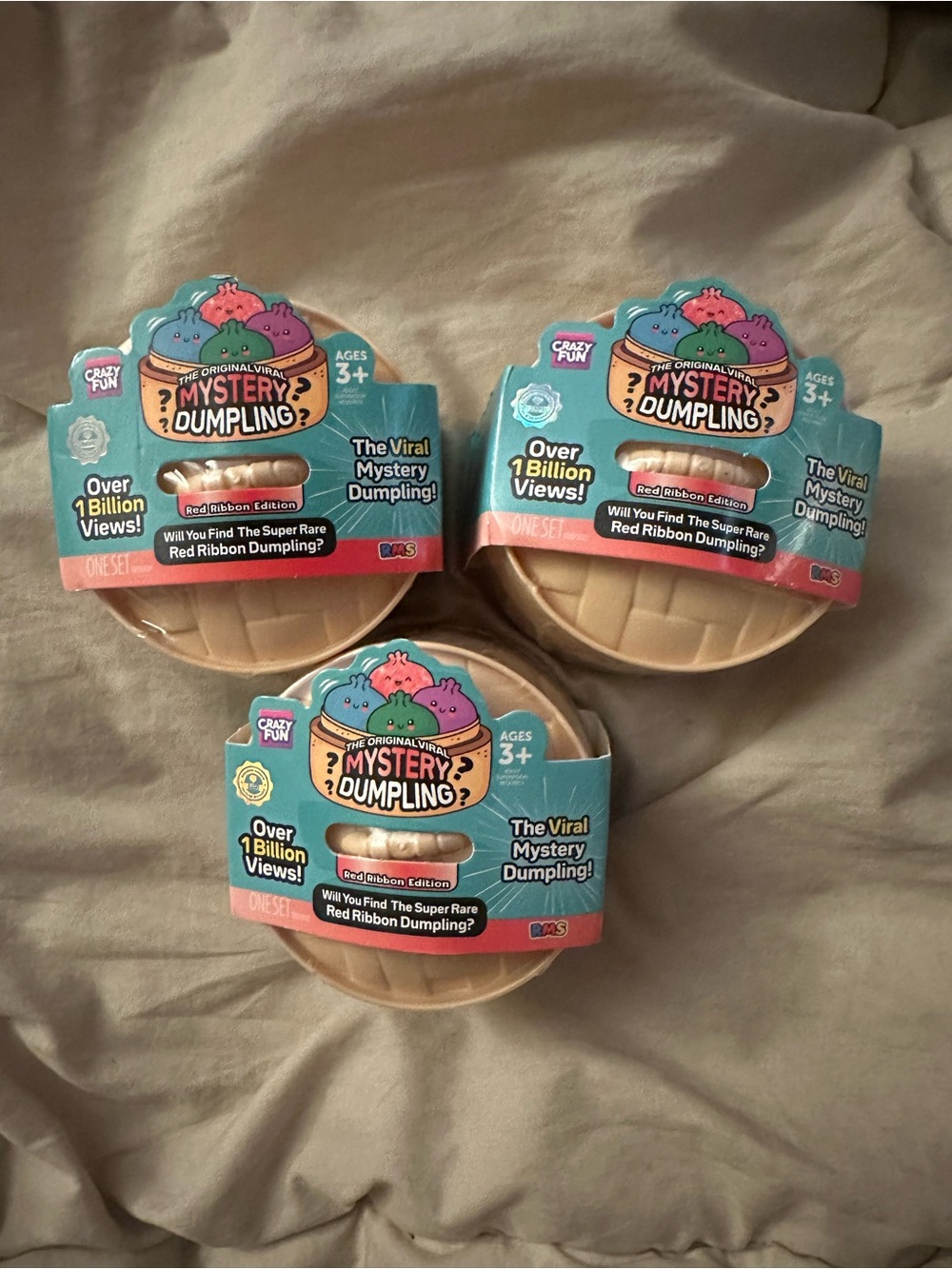 RMS Mini Mystery Dumpling 3-pack Red Ribbon edition